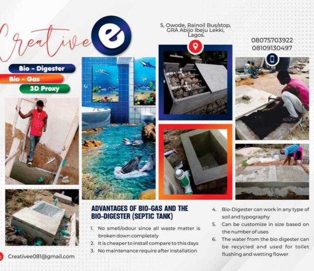 Contact Us For Bio Digester Installation - Call Or Whatsapp 08109130497