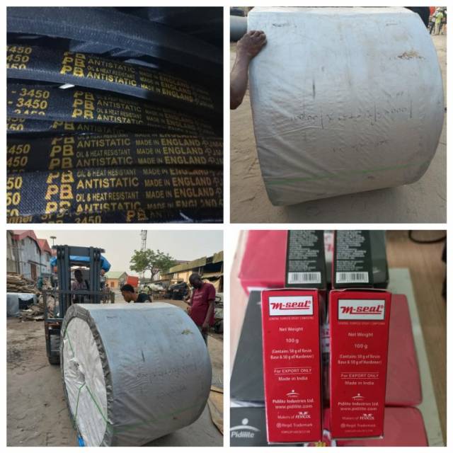V-Belts, Timing Belts, Conveyor Belts, PVC Conveyor Belts (Call 09031222007)