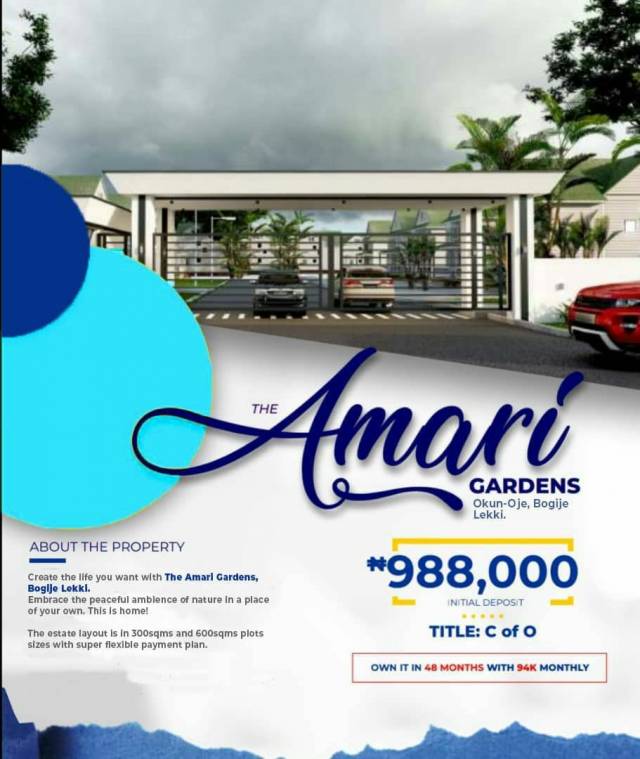 Plots Of Land For Sale At The Amari Garden LEKKI - CALL 08171731525
