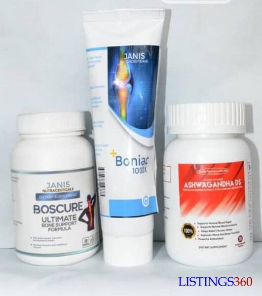 2 In 1 Ultimate Bone Support - Boscure And Boniac Plus Ashwagandha DS