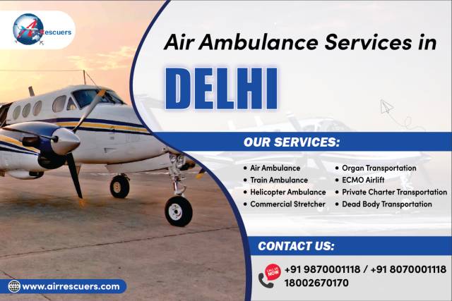 Trusted Air Ambulance In Delhi