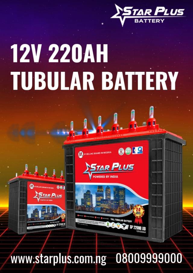 Power Up With Star Plus 12V 220Ah Battery