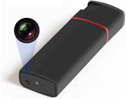 Black 1080p Lighter Spy Camera, For Security