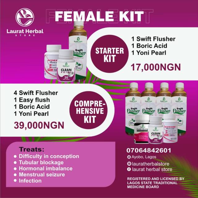 Female Kit For Infection - Call 07064842601