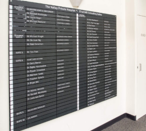 DIRECTIONAL (INDOOR) SIGN