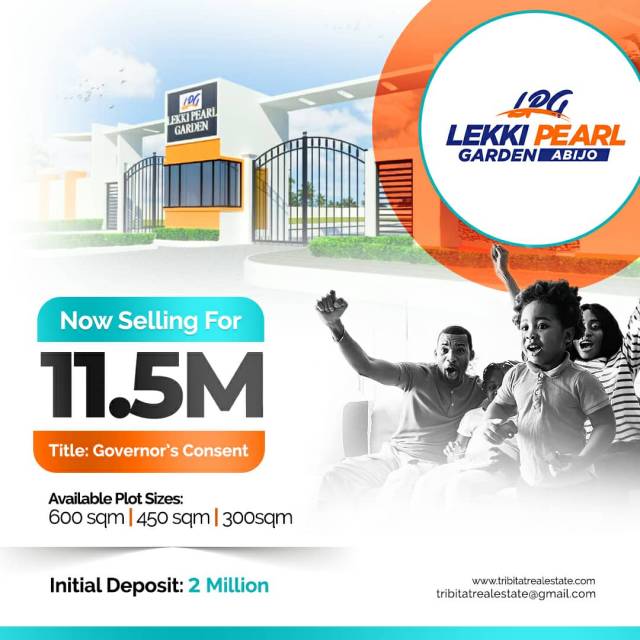 Plots Of Land Now At Lekki Pearl Garden - CALL OR WHATSAPP 08035770700