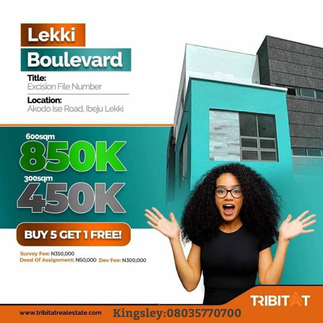 Plots Of Land For Sale At Lekki Boulevard (Call Or Whatsapp - 08035770700)
