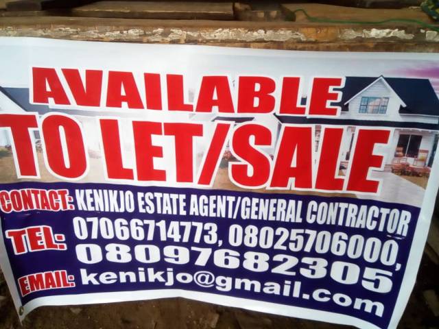 We Sell And Rent Properties At Kenikjo Estate Agent