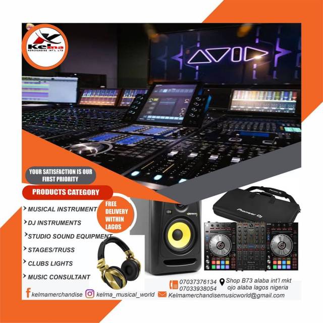 We Sell Musical Instruments And Equipments At Kelma Merchandise