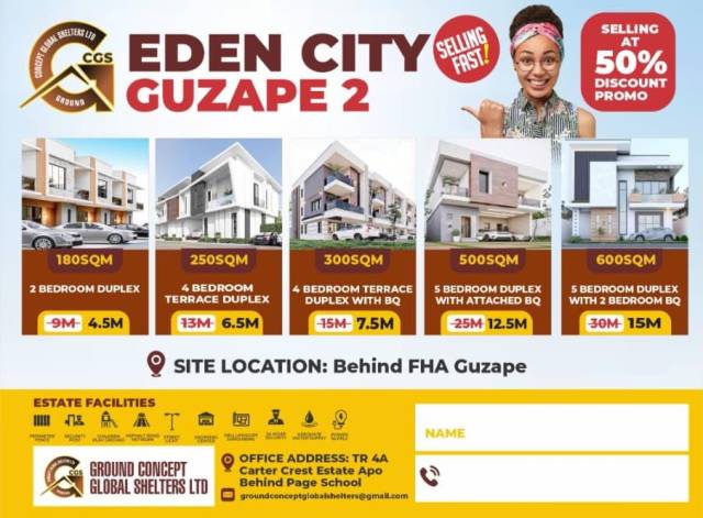Selling Plots Of Land At Eden City Guzape 2 - Call 07068302198