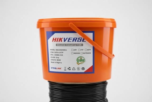 NW-CAT6  UTP-CCA Grey 305M Bucket HIKEVERSE