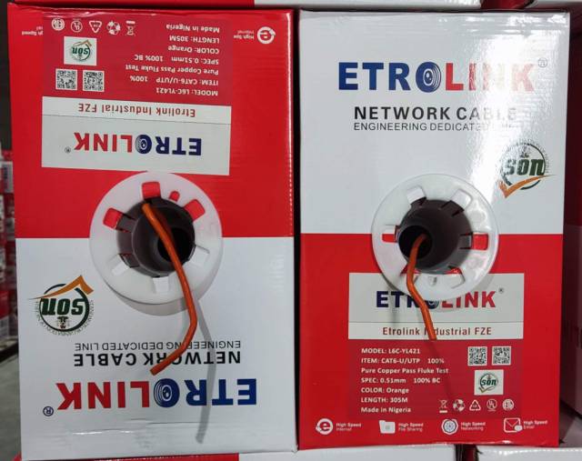 NW-UTP  CAT6 CU  Orange 305M Etrolink
