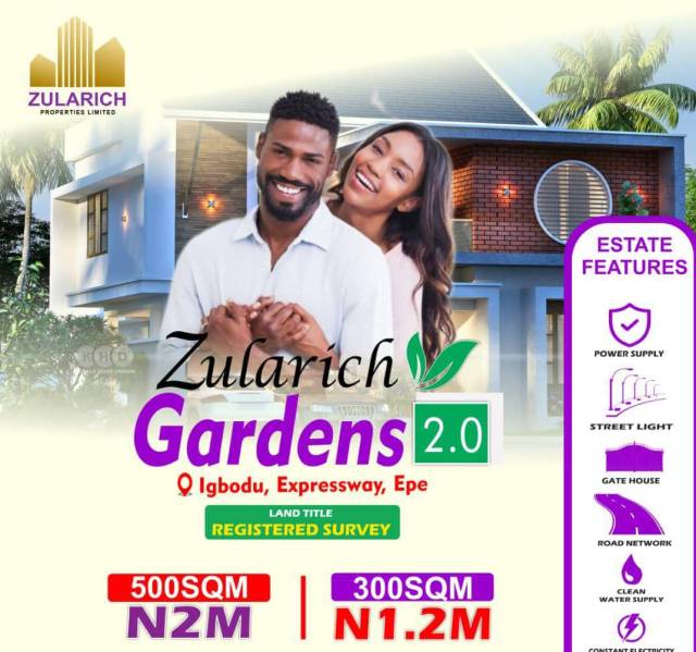 Selling Lands At Zularich Gardens 2.0 Epe (Call 08035277017)