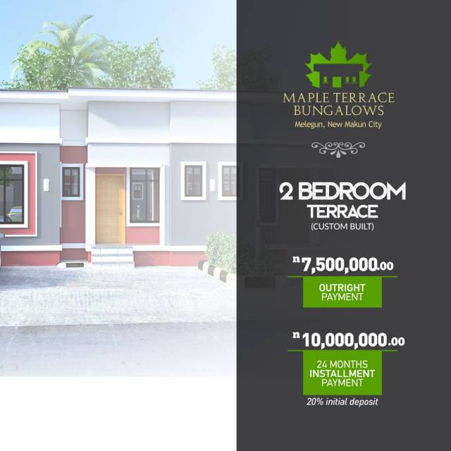 2 Bdr Terrace For Sale New Makun City, Ogun - Call 08033444646