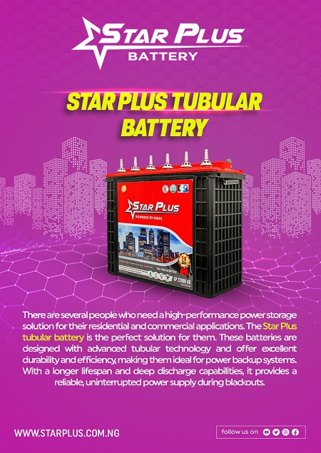 Get Your Reliable Power Solution With Starplus Tubular Battery